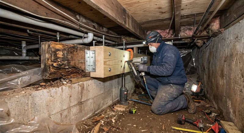 Foundation Joist Repair in Kansas City, KS