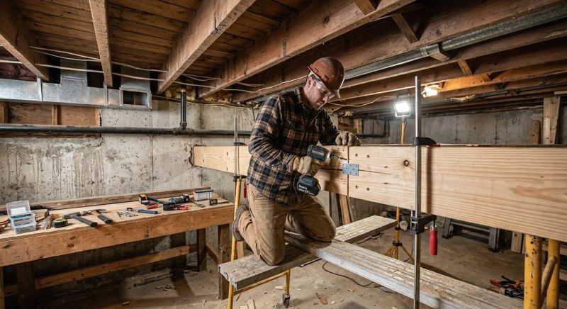 House Beam Repair in Wilmington, NC